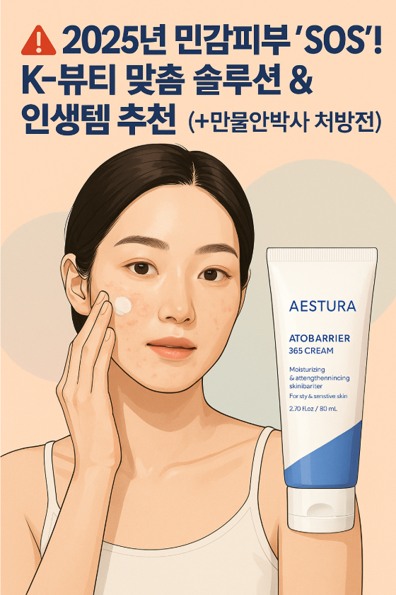🚨 2025년 민감피부 'SOS'! K-뷰티 맞춤 솔루션 & 인생템 추천! (+만물안박사 처방전)
