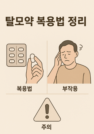 탈모약 복용법 정리