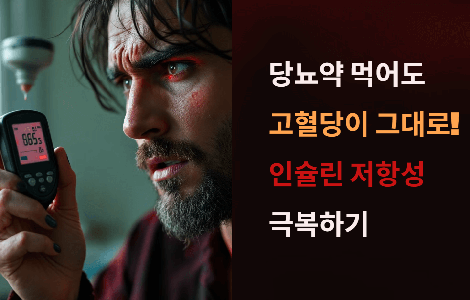 당뇨약 먹어도 혈당이 높다면? 인슐린 저항성? 해결방법