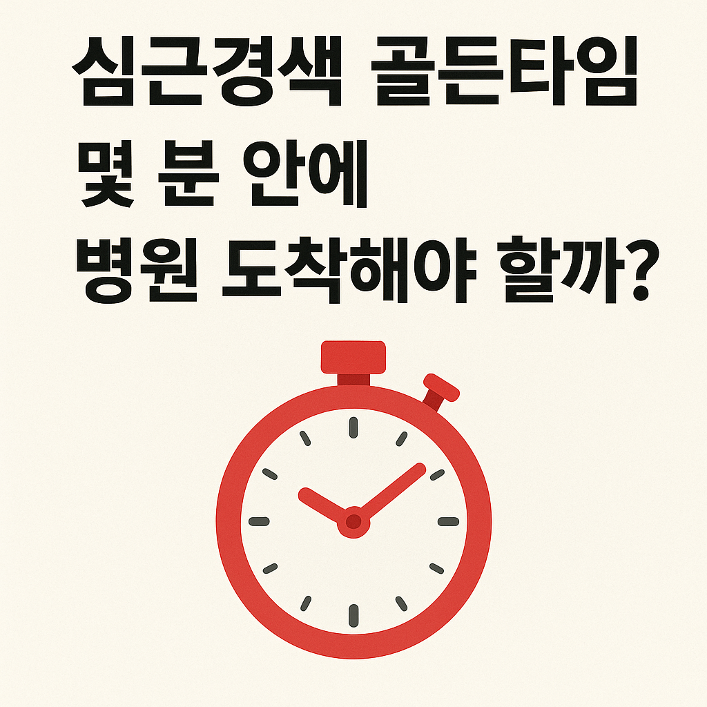 심근경색 골든타임, 몇 분 안에 병원 도착해야 할까?
