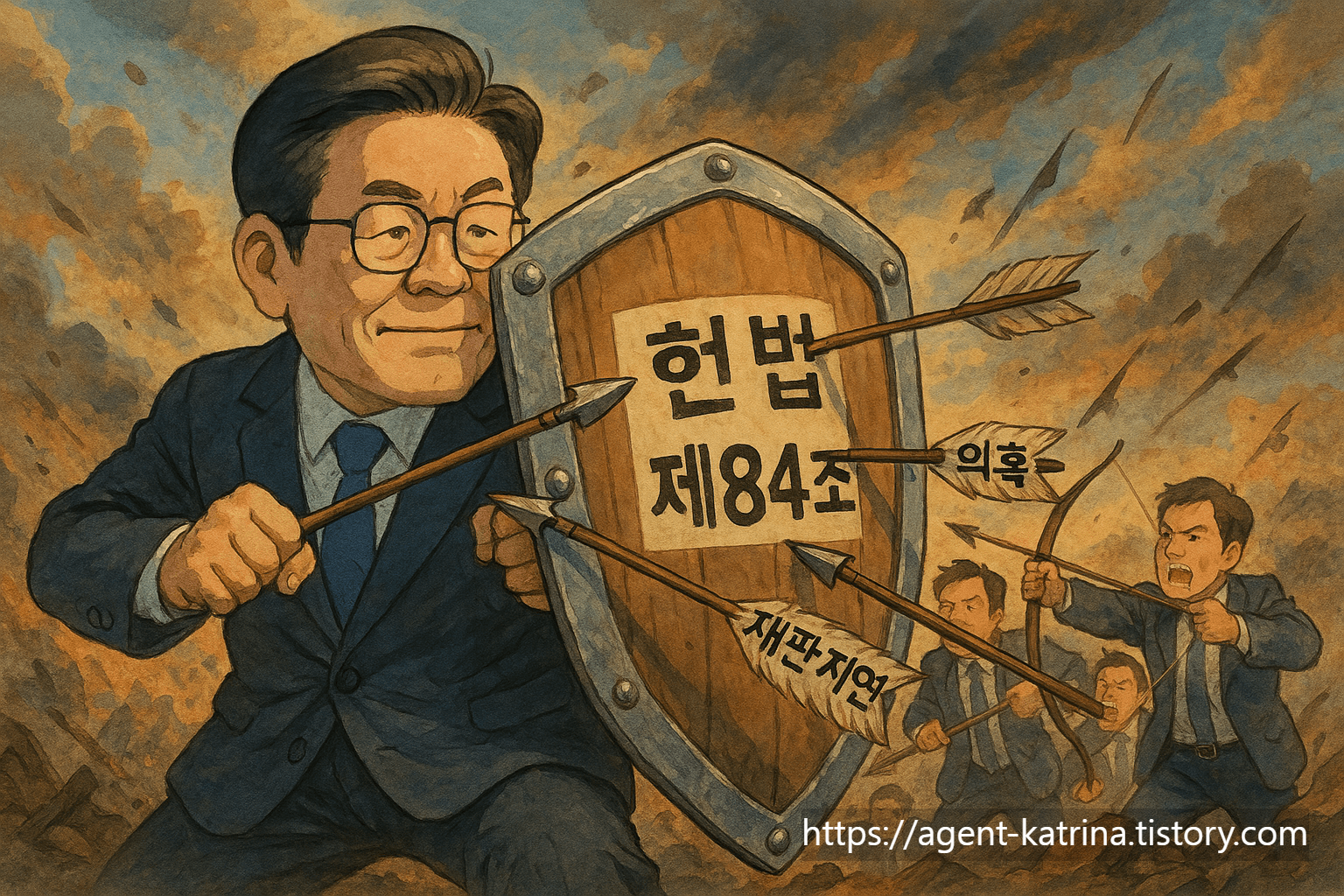 ChatGPT 지브리풍으로 그려본 이재명 대표 항소심 무죄 판결