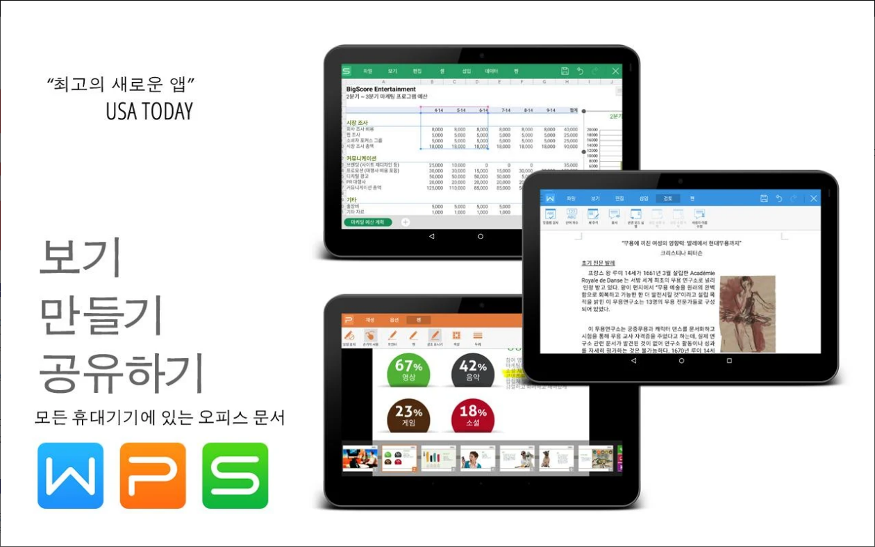 WPS Office, PDF,Word,Excel,PPT