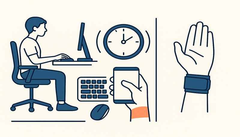 손목의 뻐근한 통증, 지금 바로 해야 할 스트레칭 4가지