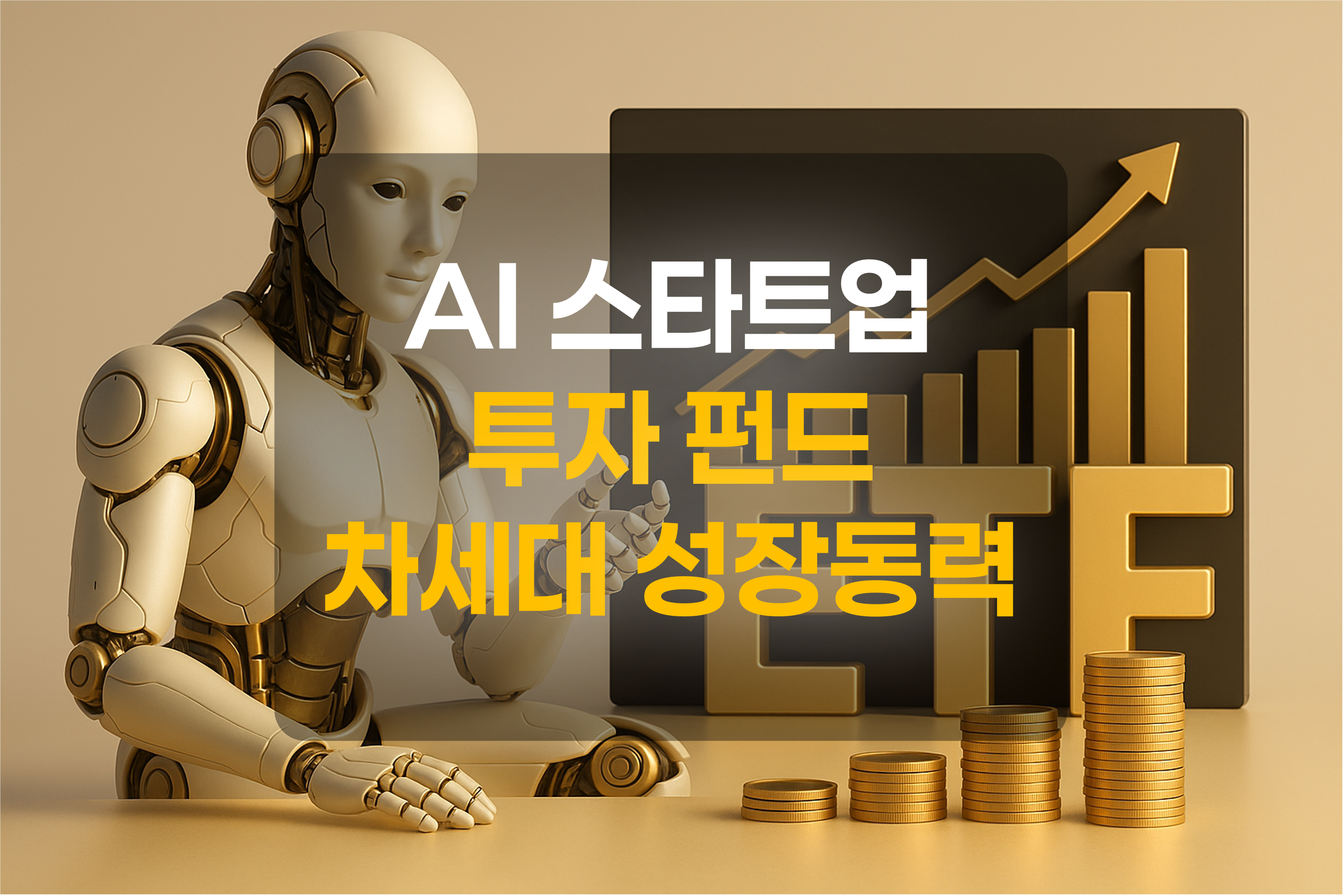 AI 스타트업 투자 편드를 표현한 그림