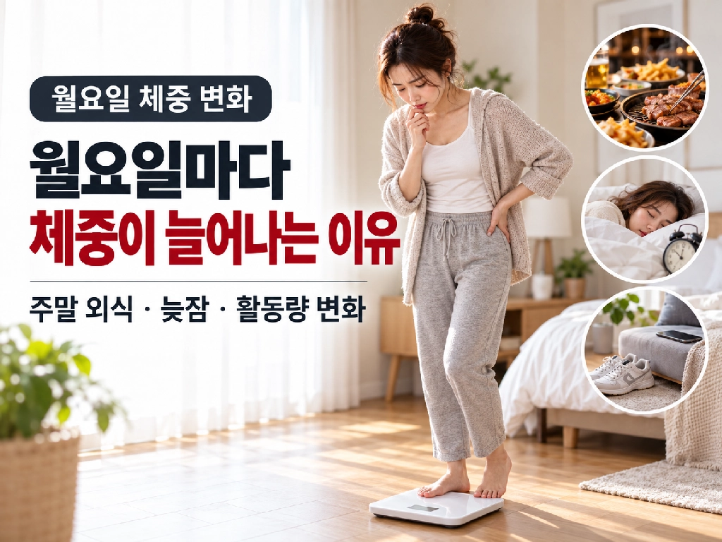 월요일마다 체중이 늘어나는 이유!