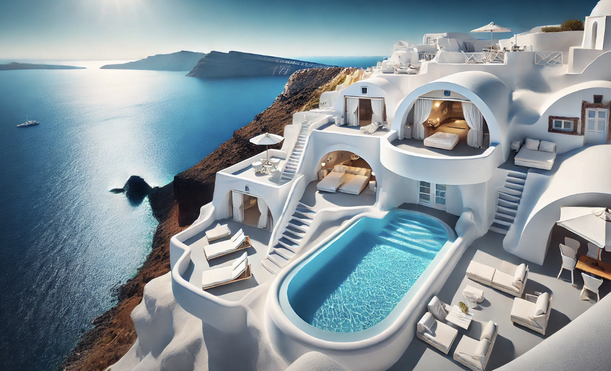 그리스 산토리니 절벽 속 동굴 호텔 - 건축 양식, 액티비티