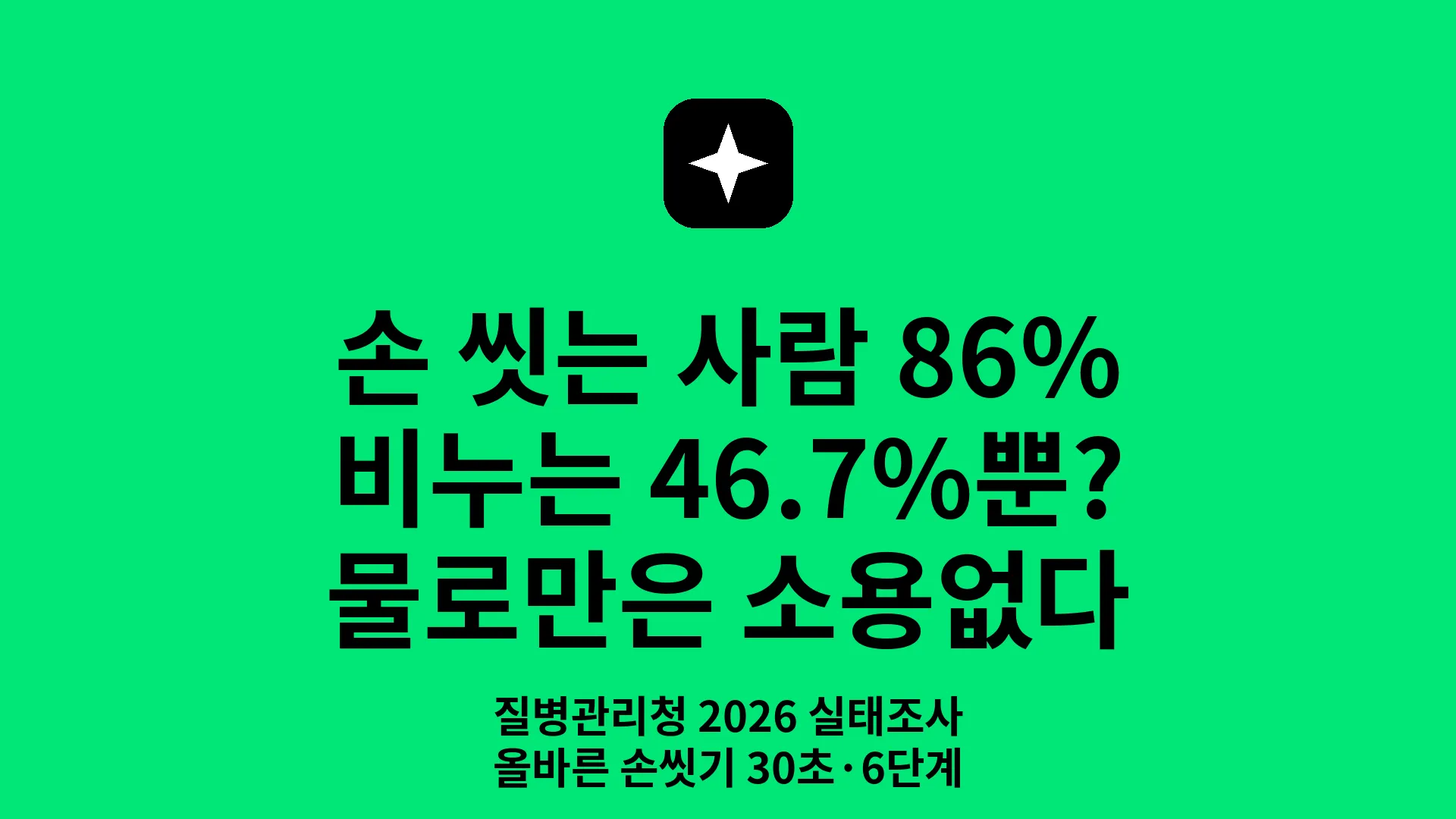 손씻기 비누 사용 실태 썸네일