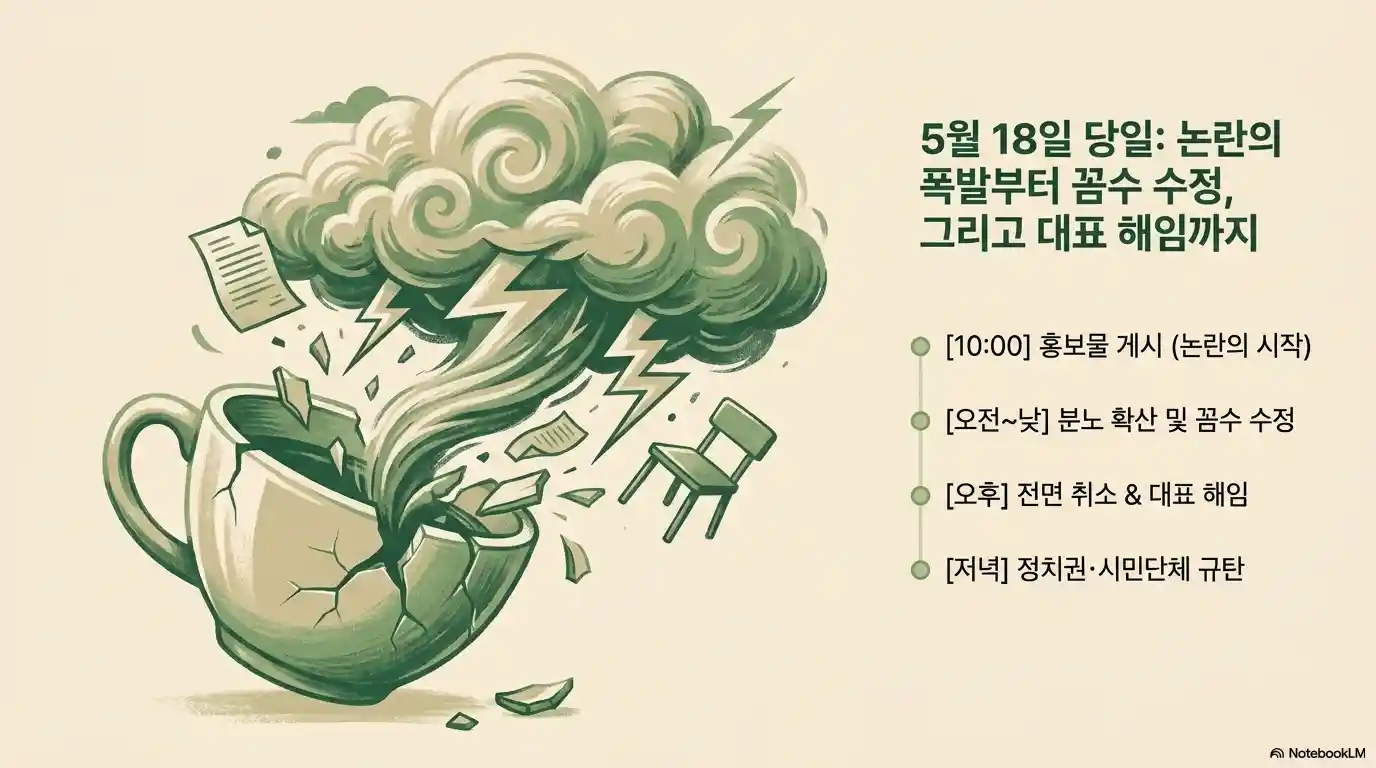 스타벅스 탱크데이 사건 5월 18일 타임라인