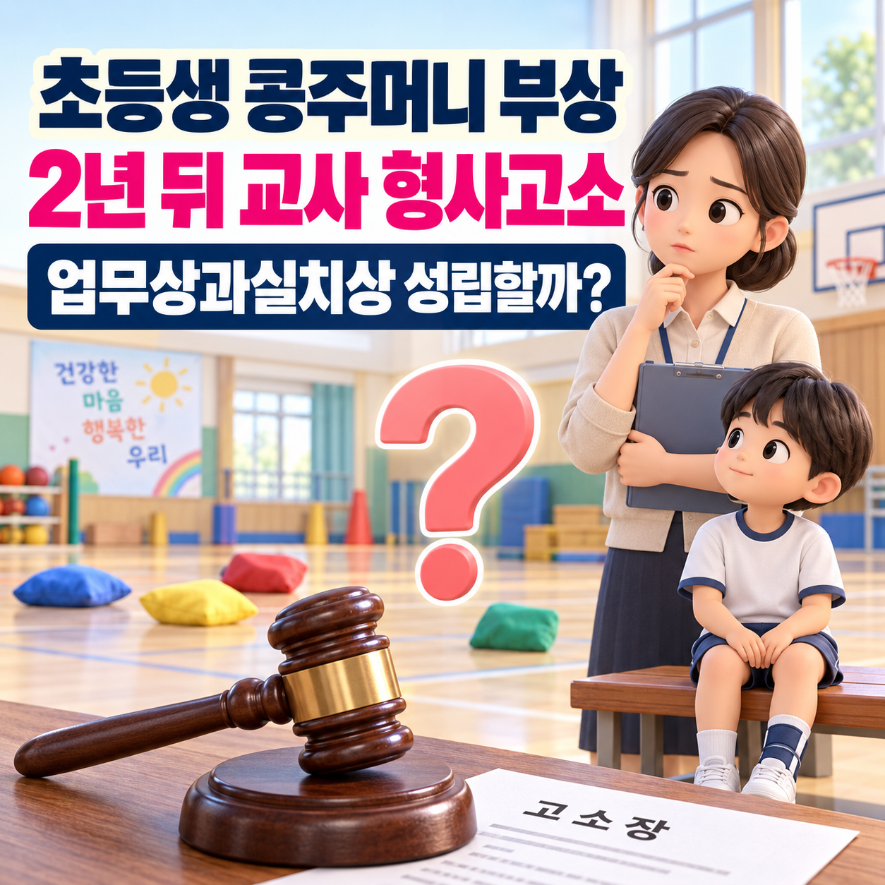 초등생 콩주머니 던지기 부상, 2년 뒤 교사 형사고소｜업무상과실치상 성립할까?