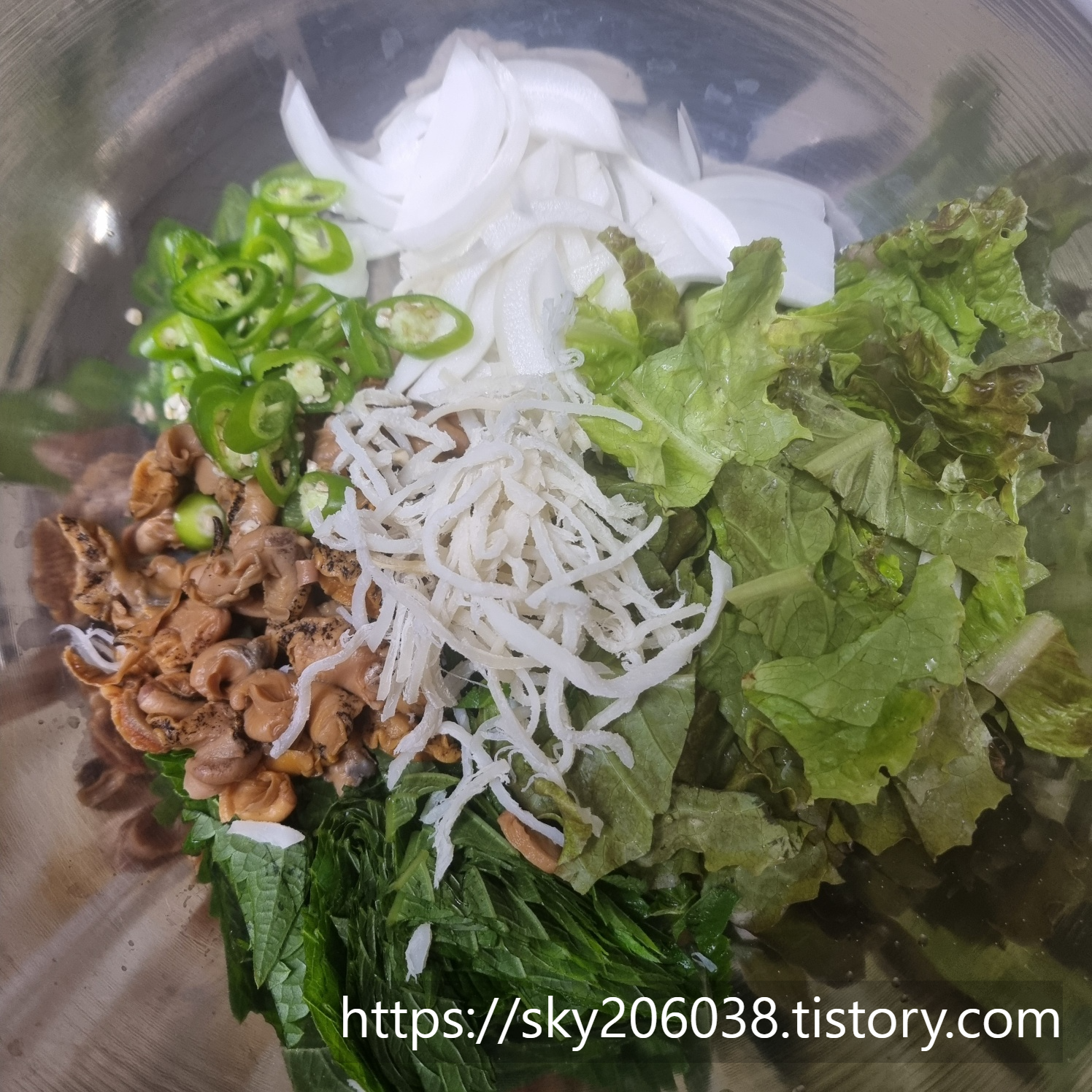 골뱅이소면무침