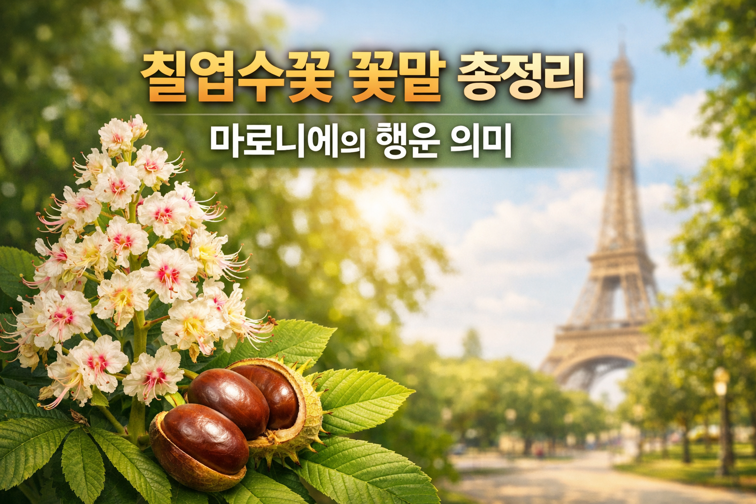 칠엽수꽃 꽃말