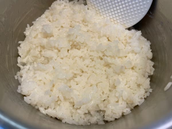 Cooked rice for Rumi Kimbap
