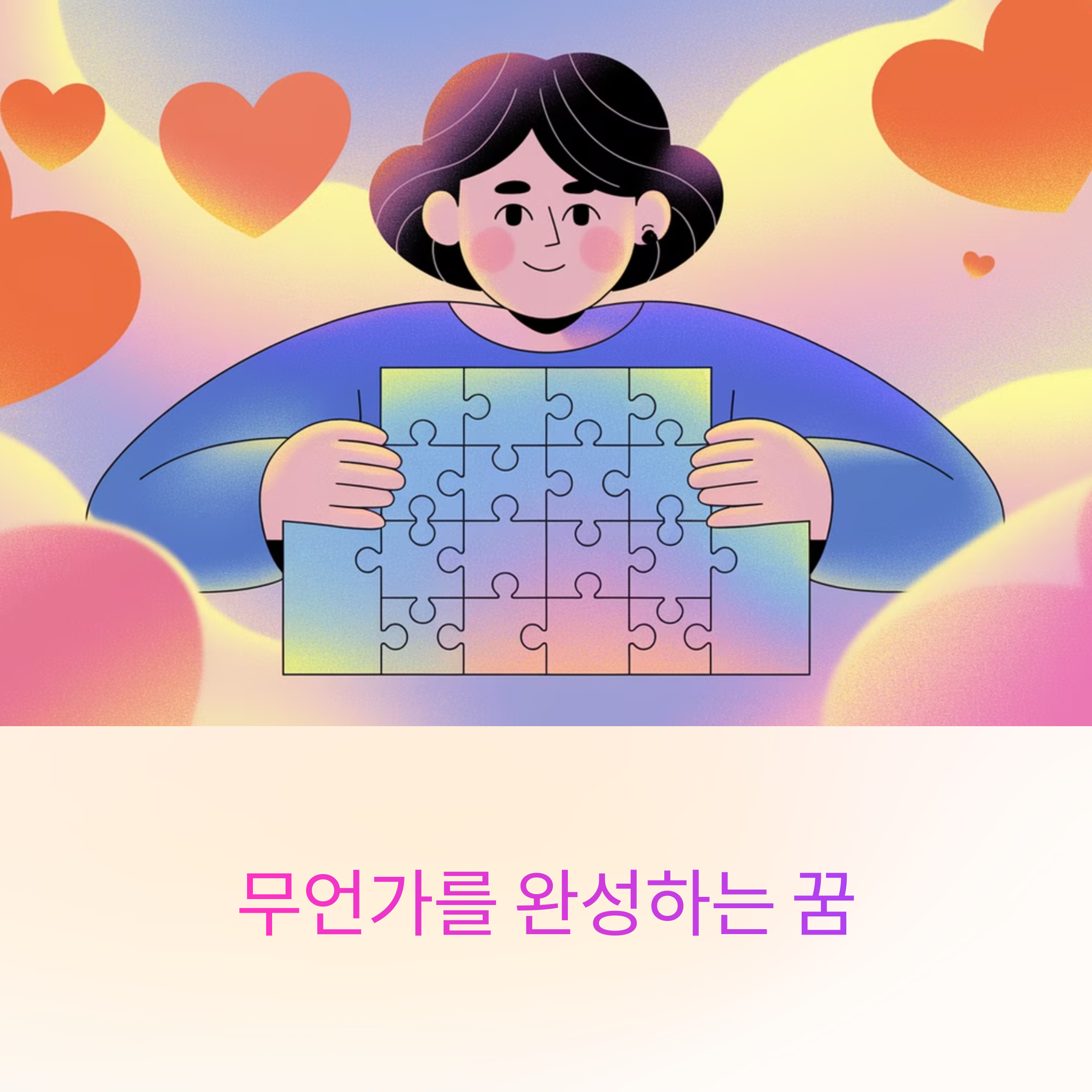 무언가를 완성하는 꿈