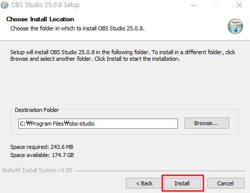 OBS Studio 설치3