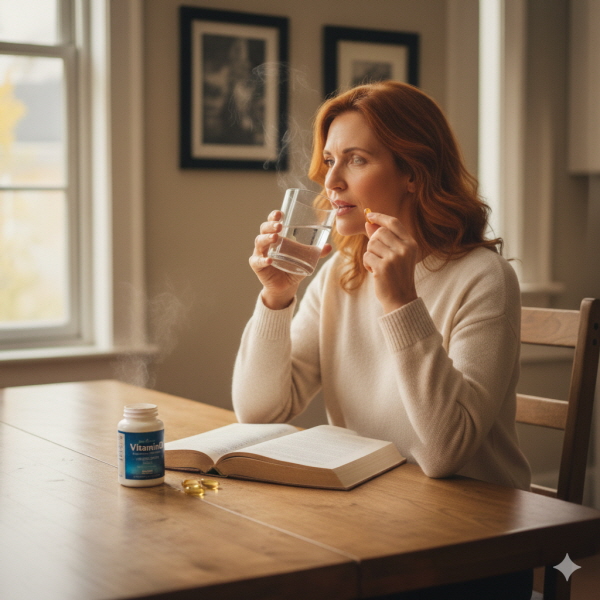 비타민C를 먹고 있는 여성/GEMINI