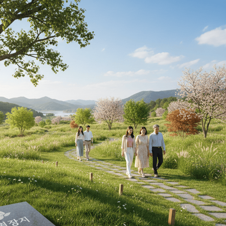 상조서비스와 자연장지