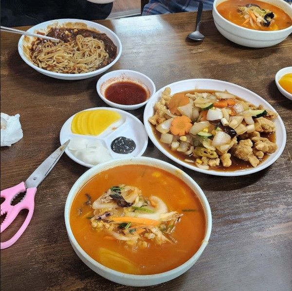 동래 부광반점 메뉴 이미지