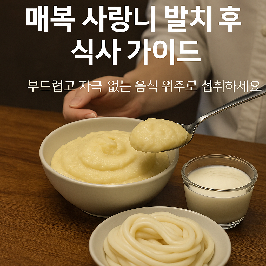 매복 사랑니 발치 후 식사 가이드