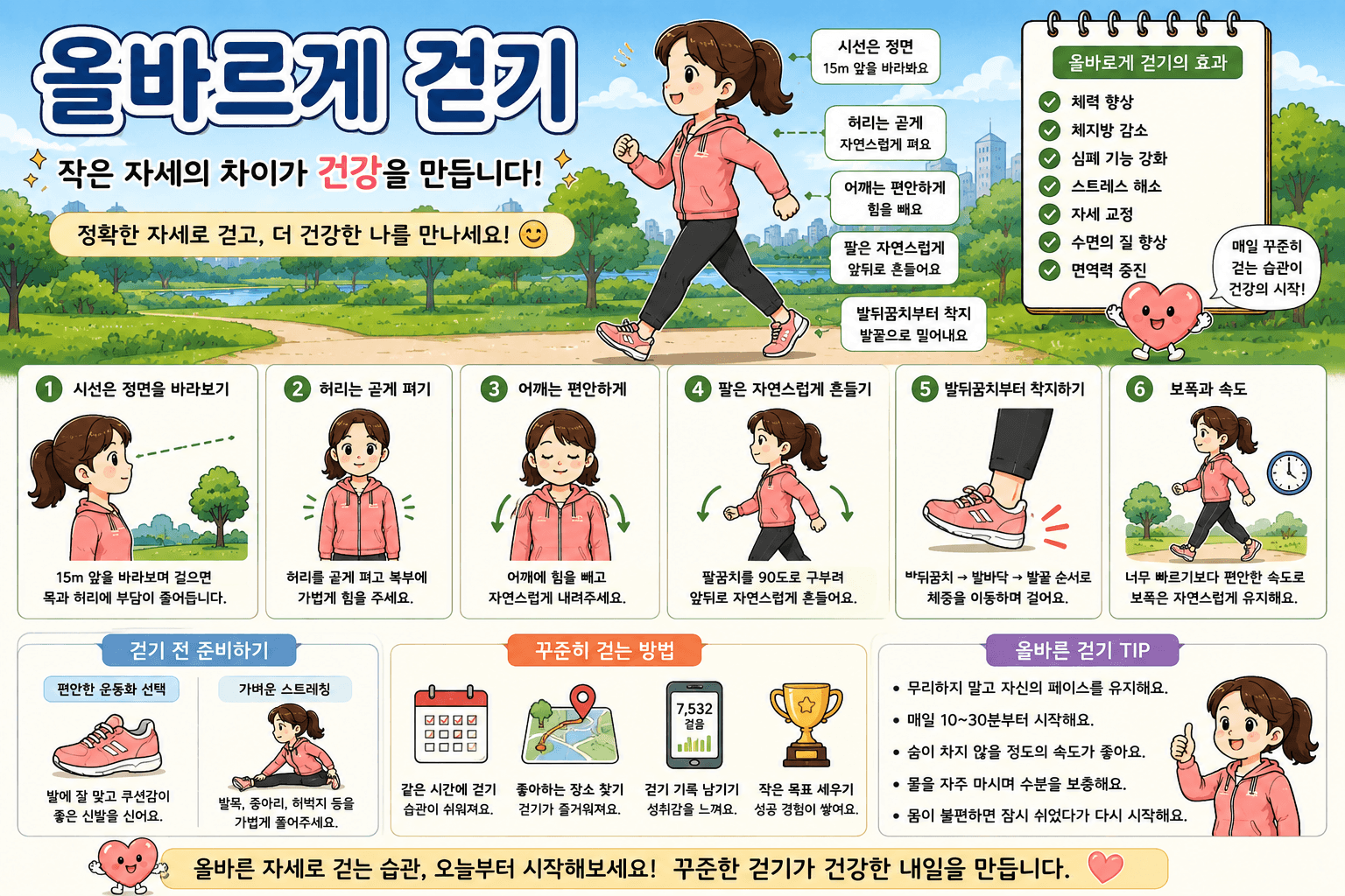 올바르게 걷기