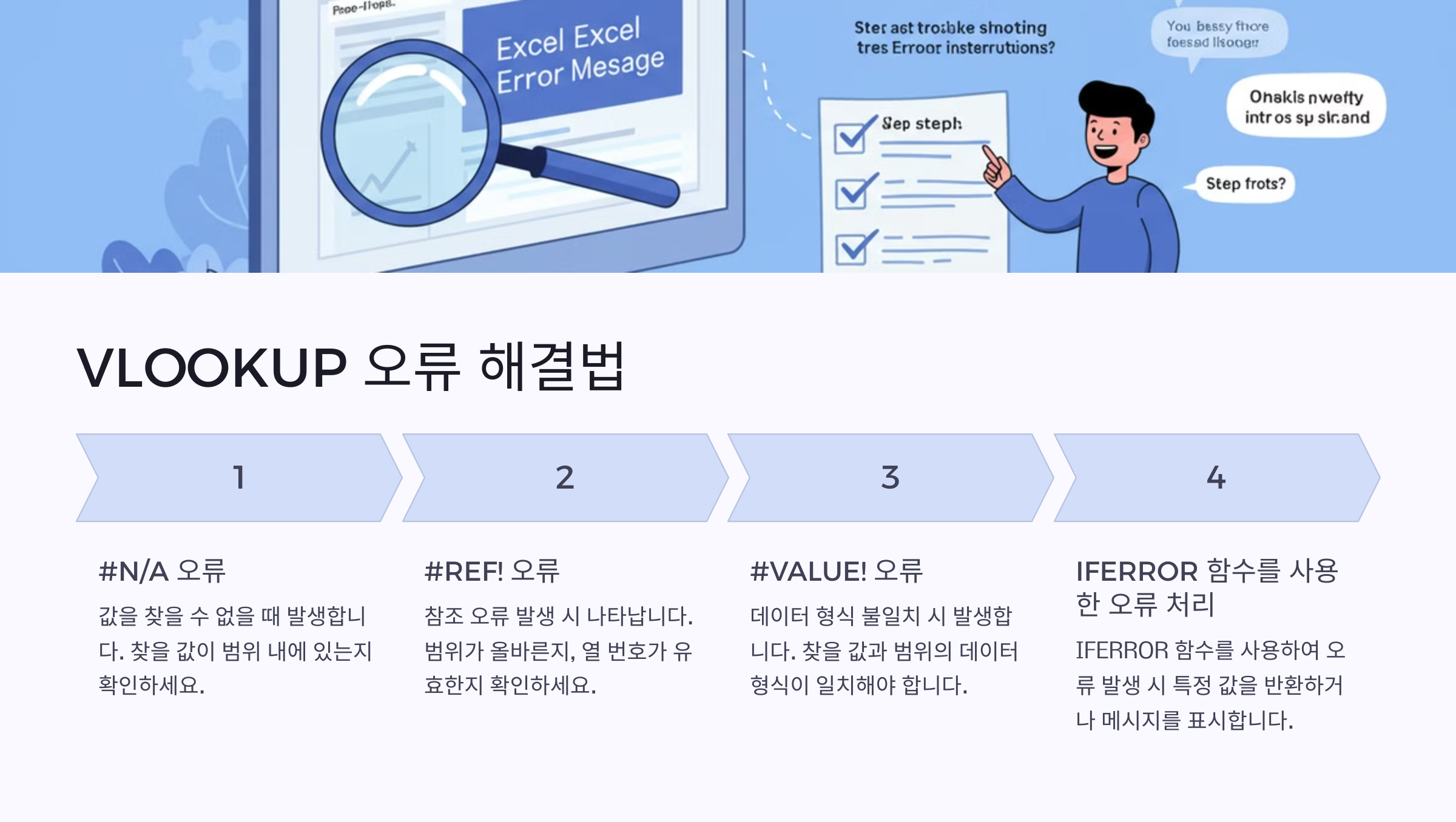 VLOOKUP 오류 해결법