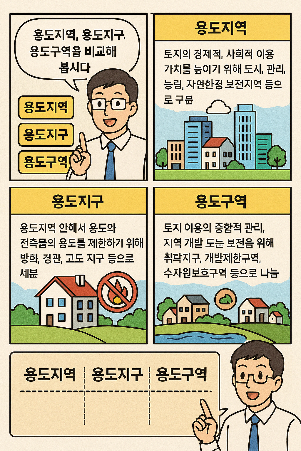 용도지역, 용도지구, 용도구역이란 무엇인가?