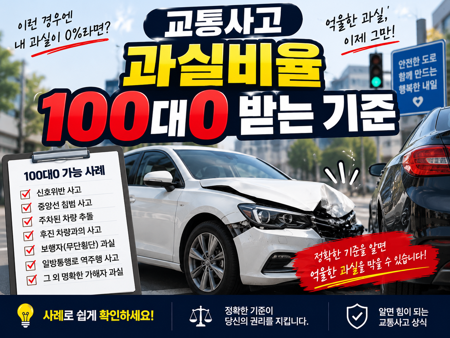 교통사고 과실비율 100대0