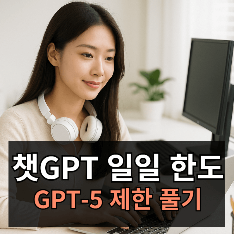 챗GPT 일일 사용량 한도 걸렸을때 해결방법ㅣGPT-5 제한 푸는법