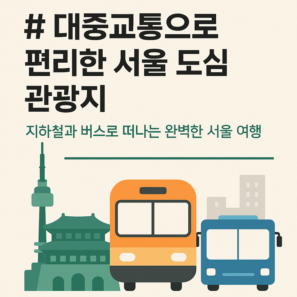 지하철과 버스로 떠나는 서울 여행