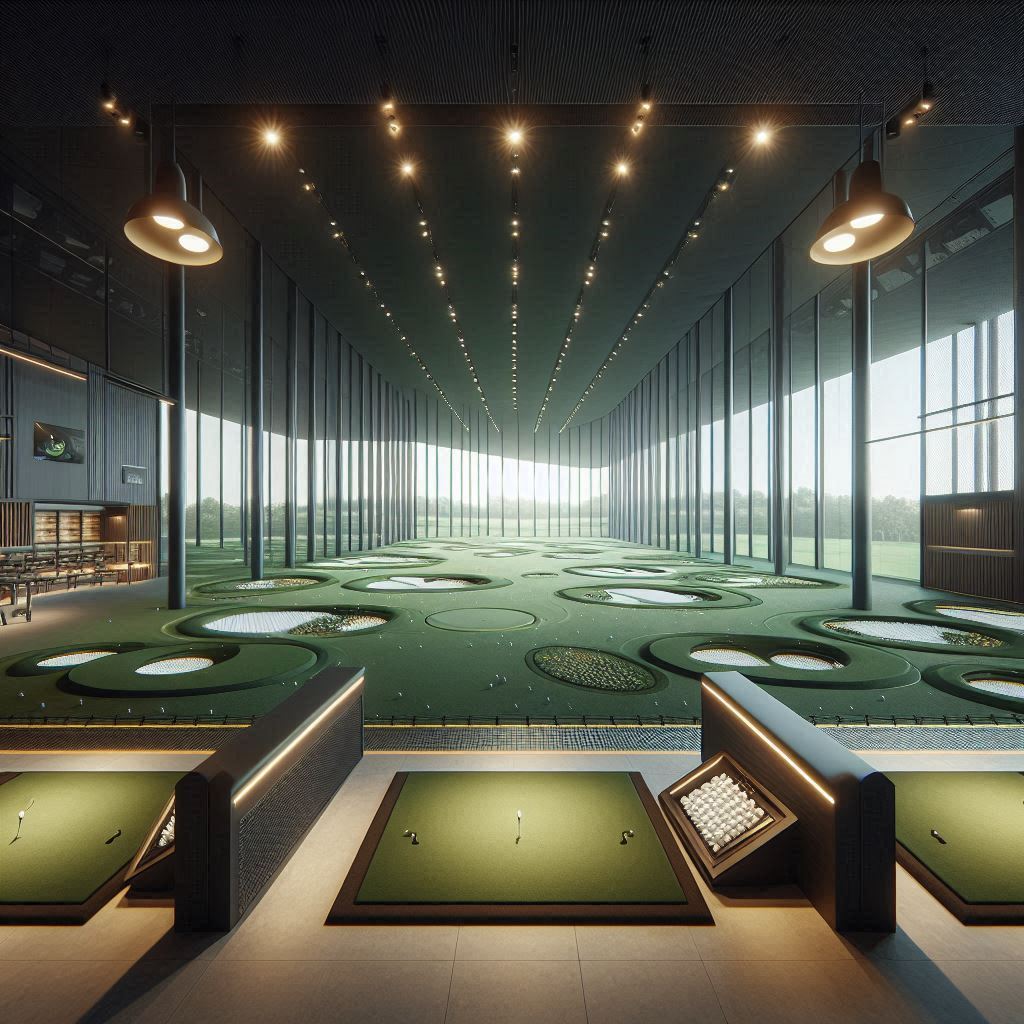 실내골프연습장 배경