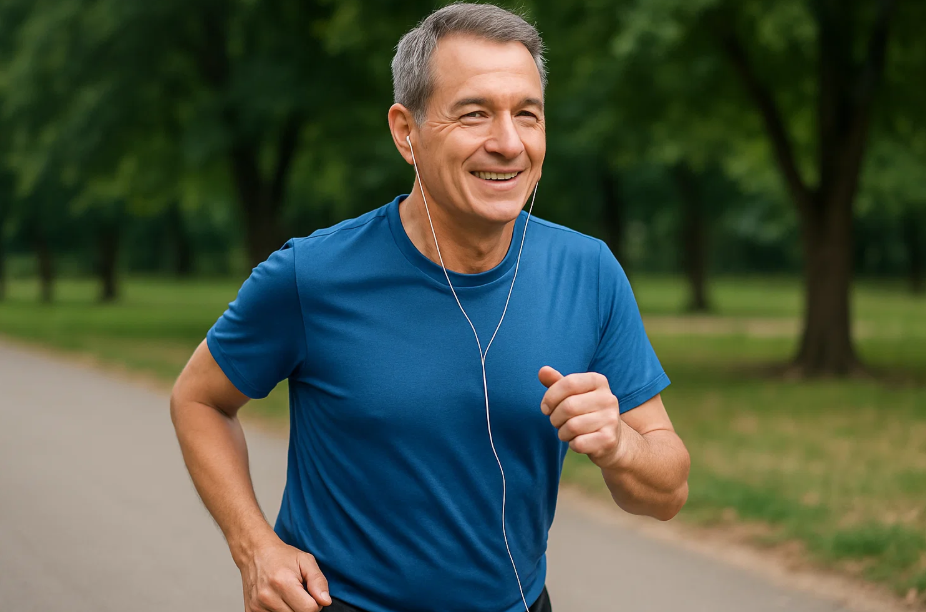 유산소 운동하는 50대