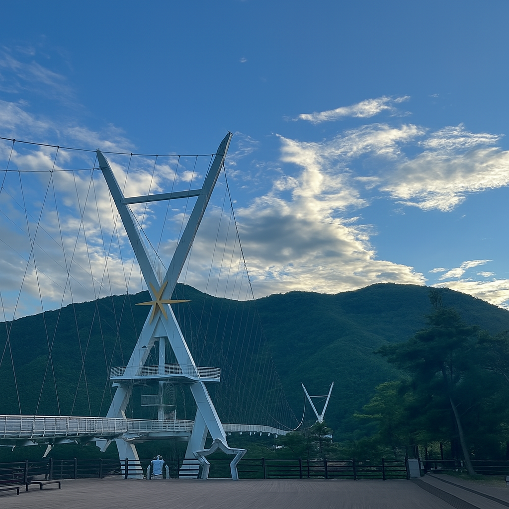 청송 얼음골 출렁다리