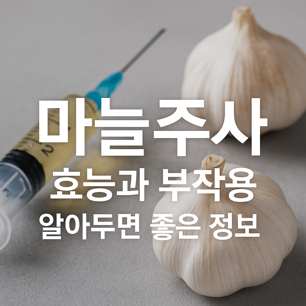 마늘주사 효능과 부작용, 알아두면 좋은 정보 썸네일