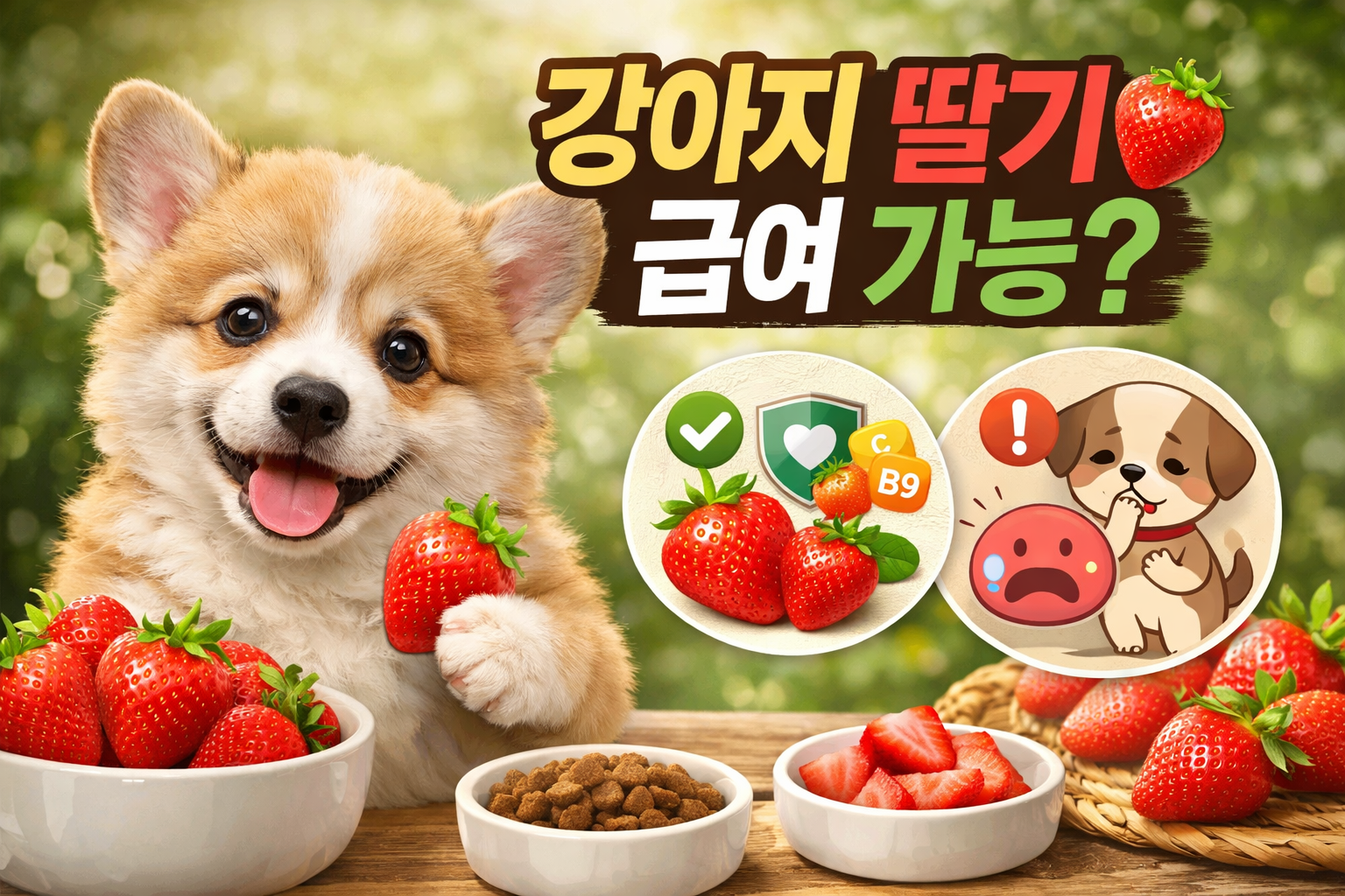 강아지 딸기