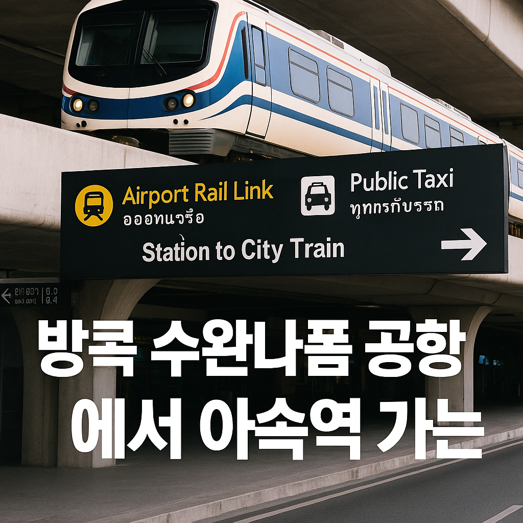 방콕 수완나폼 공항에서 아속역 가는법