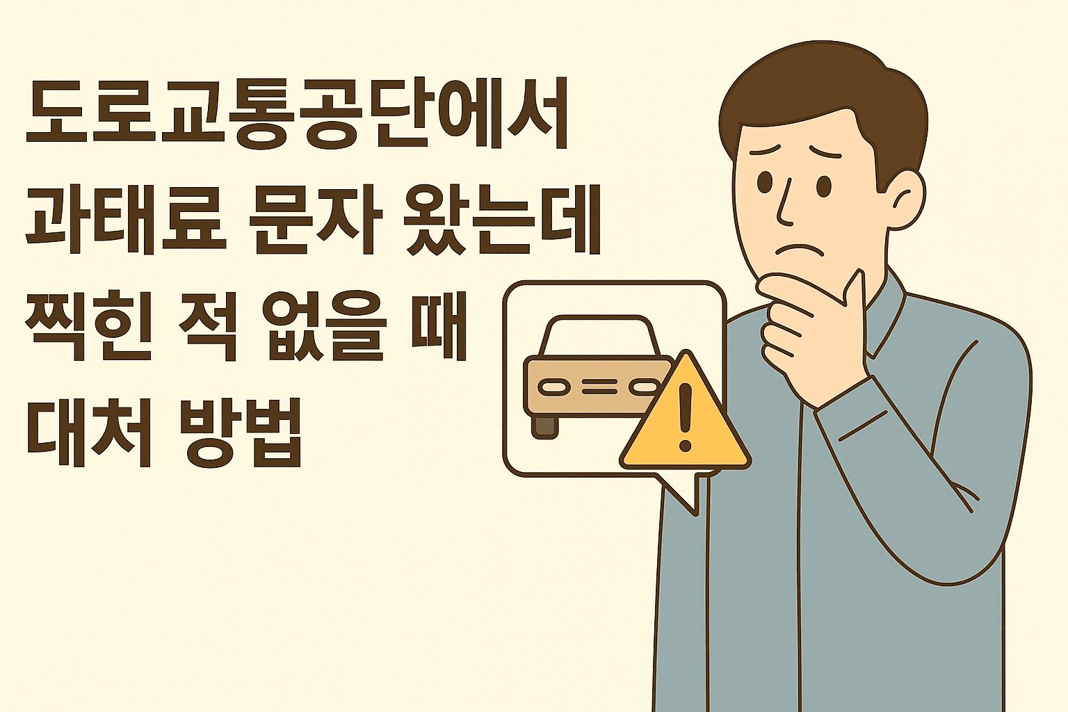 도로교통공단에서 과태료 문자 왔는데 찍힌 적 없을 때 대처 방법 ❘ 2025 최신 가이드