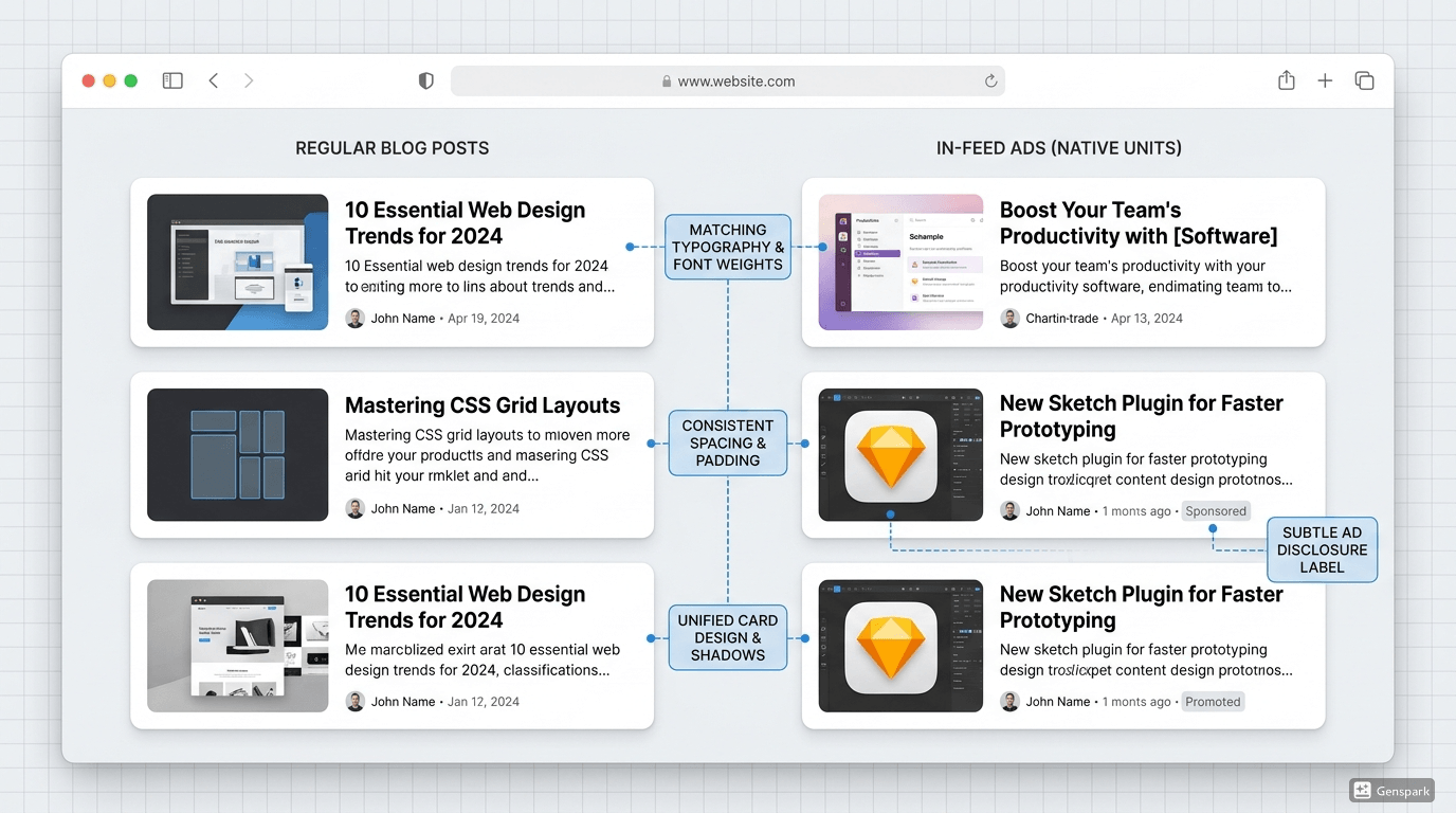 인피드 광고 디자인 완전 정복 &ndash; 글 목록 사이 광고가 콘텐츠처럼 보이도록 CSS 스타일 맞추는 법 4가지 참조 이미지