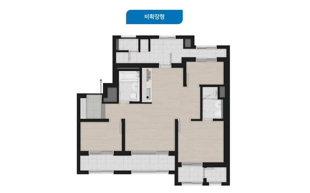 엄궁 더샵 리오몬트 59타입 평면도