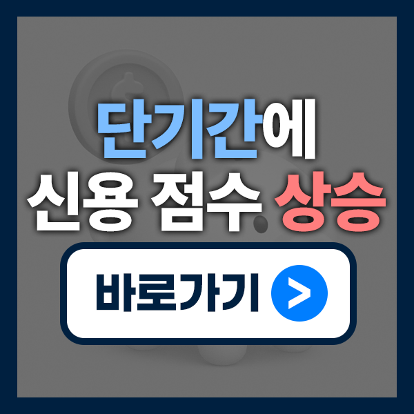단기간 신용 점수 올리기 방법