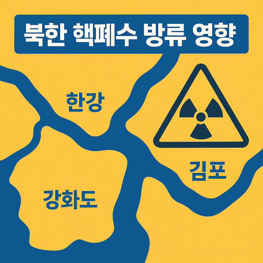 북한 핵폐수 방류 위치