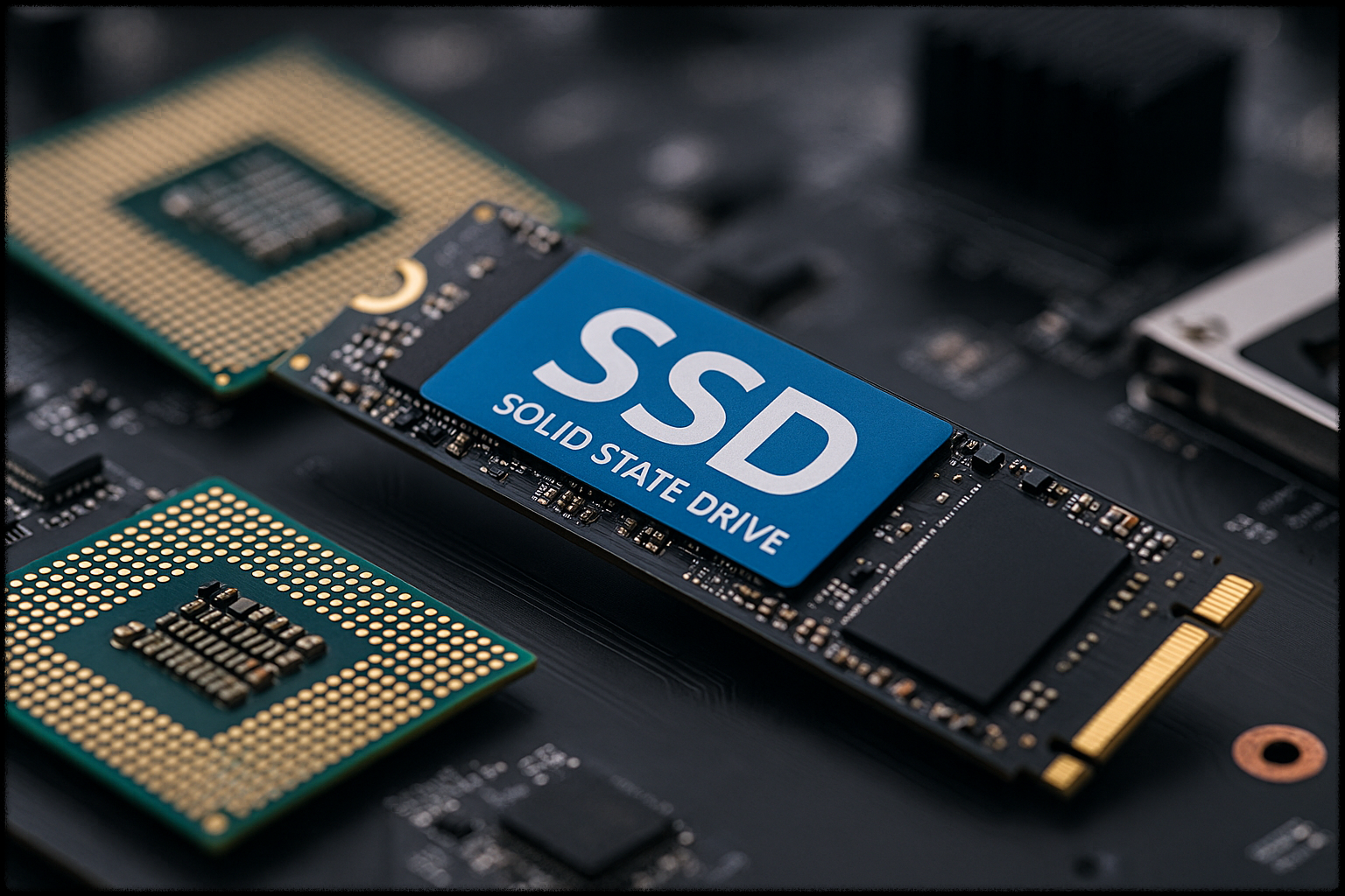 M.2 NVMe SSD 클로즈업 이미지