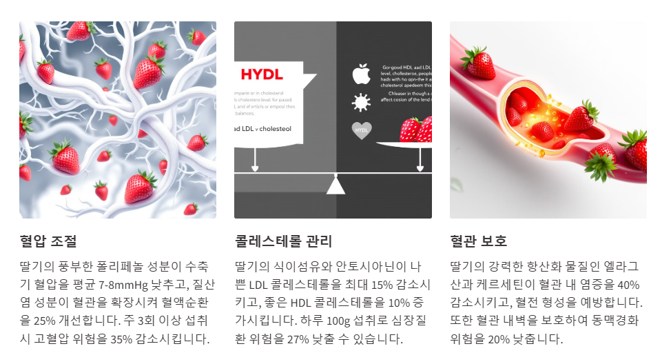 심혈관 건강을 보호하는 딸기