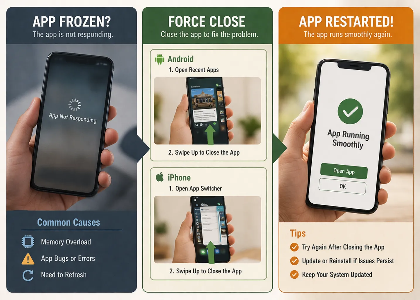 앱 강제 종료 방법 (안드로이드, 아이폰, 멈춤현상)