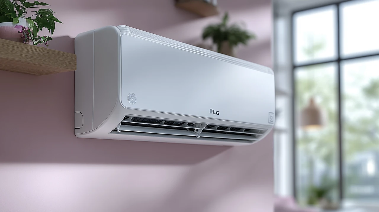 AI 맞춤 운전 기능으로 최적의 냉방을 경험하는 장면. 혁신적 가정용 스마트 기능과 조화를 이루며 이용자의 쾌적함을 최대화합니다.