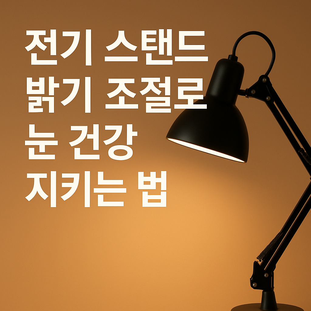 [생활가전 꿀팁] 전기 스탠드 밝기 조절로 눈 건강 지키는 법 &ndash; 올바른 조명 습관으로 피로 줄이기