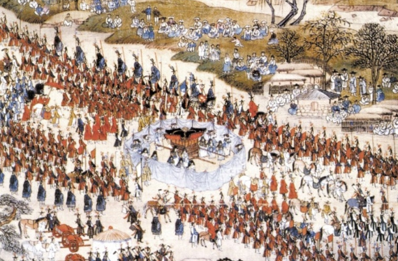 정조의 화성 행차와 음식 관련 사진