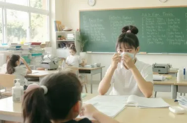 각멱염 전염성 비전염성 구분법 - 집단 생활 이미지