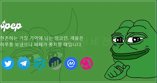 페페코인 웹사이트