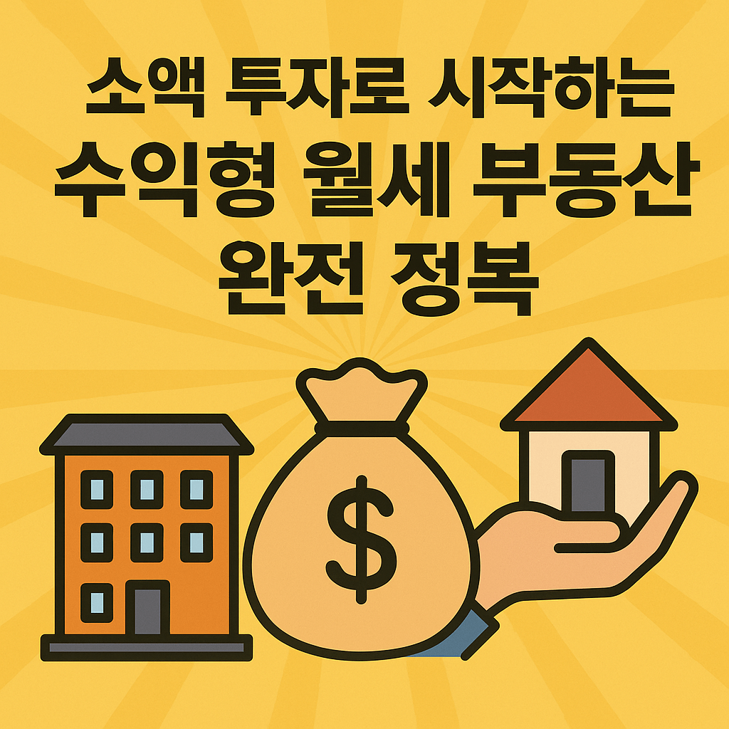 소액 투자로 시작하는 수익형 월세 부동산 완전 정복