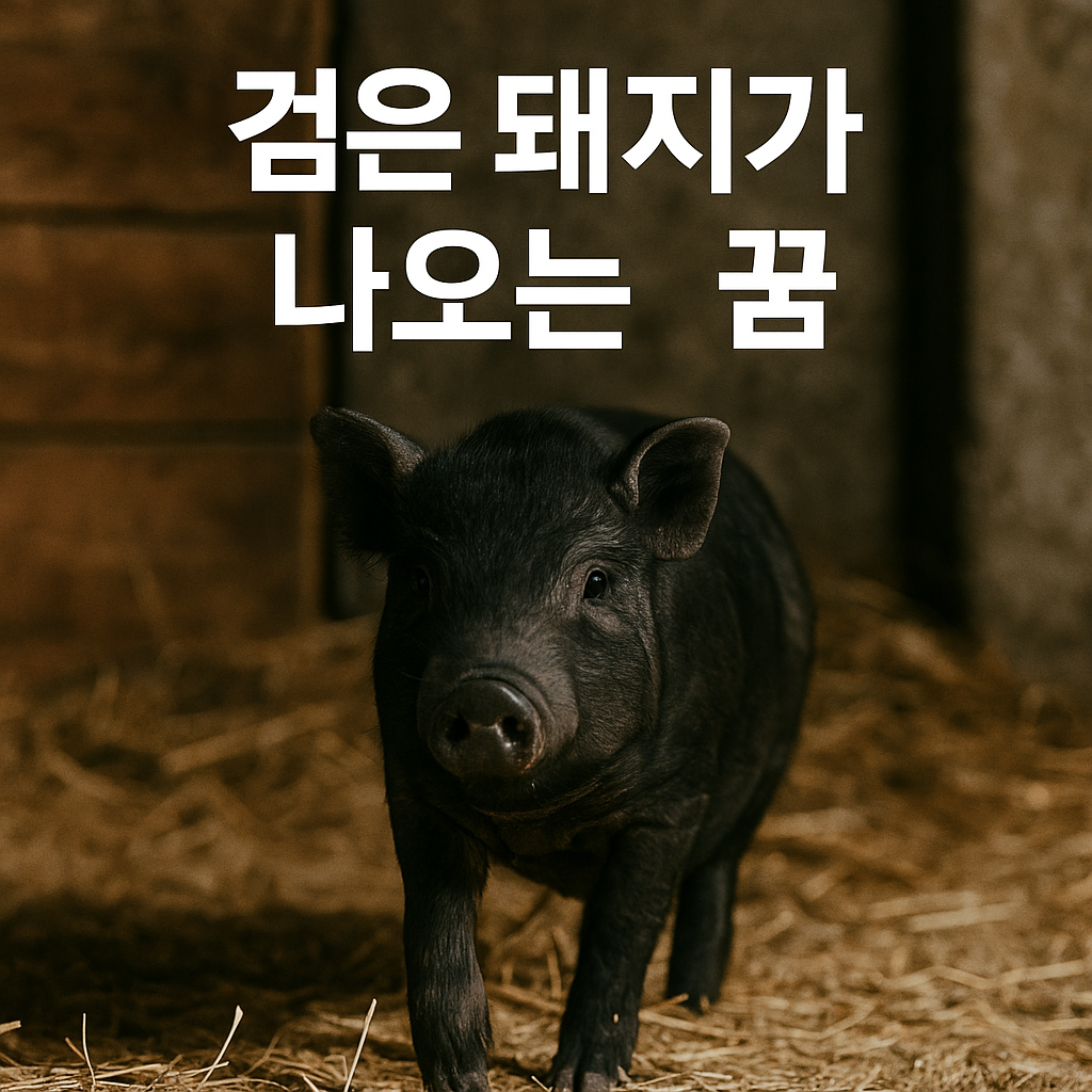 <div style="padding:20px 20px 15px 20px;">
요즘 들어 검은 돼지가 꿈에 나왔다면, 단순히 &lsquo;복&rsquo;과 연결짓기엔 아쉬울 수 있어요. 꿈에서 보인 돼지의 색, 상태, 분위기에 따라 해석은 완전히 달라지기 때문인데요. 특히 검은색 돼지는 전통적으로는 금전운과 깊은 관련이 있지만, 심리적 관점에선 억눌린 감정이나 무의식 속 욕망을 상징하기도 합니다. 이 포스트에서는 검은 돼지를 중심으로 다양한 색깔 돼지 꿈 해석과 함께, 상황별 의미를 총정리해드릴게요.
</div>

<h2>검은 돼지가 웃으면서 다가오는 꿈</h2>
<div style="margin:40px 0; border-radius:10px; border:2px solid #333333; background-color:#eeeeee;">
검은 돼지가 해맑게 웃으며 가까이 오는 장면은 매우 상징적인 꿈입니다. 
전통적으로 검은 돼지는 재물운을 뜻하는데, 웃고 있다는 건 그 에너지가 매우 긍정적임을 나타냅니다. 
사업, 투자, 복권 등에서 좋은 소식이 들릴 가능성을 내포하며, 특히 무언가 새롭게 시작하려는 시점이라면 강력한 후원을 암시하죠. 
심리적으로는 내면에 숨겨둔 욕망이나 목표가 스스로 드러나고 있다는 뜻일 수 있습니다. 
이럴 땐 그 에너지를 긍정적으로 활용해 실천 계획을 세워보세요. 직관이 강해지는 시기일 수 있습니다.
</div>

<h2>검은 돼지가 공격해오는 꿈</h2>
<div style="margin:40px 0; border-radius:10px; border:2px solid #550000; background-color:#f9eaea;">
검은 돼지가 위협적으로 달려드는 꿈은 다소 불안한 메시지를 담고 있습니다. 
물질적 욕망이나 경쟁심이 주변 관계에 악영향을 주고 있음을 경고하는 경우가 많습니다. 
전통 해몽에서는 재물 문제로 인한 분쟁 가능성을 암시하며, 주변 사람들과의 금전 거래는 조심해야 할 시기입니다. 
심리 분석으로 보면 억눌린 분노나 스트레스가 잠재의식에서 폭발하고 있는 모습일 수 있습니다. 
이럴 땐 감정을 정리하고 휴식을 취하는 것이 중요합니다. 자신의 내면을 진단해보는 시간을 가져보세요.
</div>

<h2>검은 돼지를 잡는 꿈</h2>
<div style="margin:40px 0; border-radius:10px; border:2px solid #004d00; background-color:#e8f5e9;">
꿈에서 검은 돼지를 직접 잡았다면, 이는 매우 강력한 길몽으로 해석됩니다. 
전통적으로 &lsquo;복돼지&rsquo;가 손에 들어왔다는 의미이며, 현실에서 뜻밖의 재물이나 좋은 기회가 찾아올 가능성이 높습니다. 
심리적으로는 자존감 회복, 통제력 회복의 상징이기도 합니다. 
그동안 끌려 다니던 상황에서 주도권을 되찾게 되는 시기일 수 있죠. 
이 꿈을 꿨다면 자신감을 갖고 새로운 도전을 시작해보는 것도 좋습니다.
</div>

<h2>흰 돼지와 검은 돼지가 함께 있는 꿈</h2>
<div style="margin:40px 0; border-radius:10px; border:2px solid #999900; background-color:#fffbe6;">
두 가지 색의 돼지가 함께 등장하는 꿈은 균형과 선택을 상징합니다. 
흰 돼지는 순수함과 명예, 검은 돼지는 부와 현실을 의미하는데, 두 존재가 공존한다는 건 중요한 선택의 기로를 의미할 수 있어요. 
해몽에서는 대인관계나 진로, 투자 등에서 양면적 상황이 펼쳐질 가능성을 암시합니다. 
심리적으로는 이성과 본능, 이상과 현실 사이에서 갈등하고 있음을 보여줍니다. 
이럴 땐 직관보다는 데이터를 믿고 판단하는 것이 현명할 수 있습니다.
</div>

<h2>검은 돼지가 죽는 꿈</h2>
<div style="margin:40px 0; border-radius:10px; border:2px solid #666666; background-color:#f0f0f0;">
검은 돼지가 죽는 장면은 처음엔 불길하게 느껴지지만, 오히려 새로운 전환점을 알리는 꿈입니다. 
전통적으로는 재물과 관련된 문제의 종료, 혹은 부담의 해소로 해석되며, 때로는 손해 후 회복의 신호이기도 합니다. 
심리 분석에서는 지나친 욕심이나 집착이 사라지고, 감정 정리가 시작되는 시점임을 알려줍니다. 
그동안 무리했던 삶의 패턴을 바꾸라는 내면의 메시지일 수도 있어요. 
이 꿈을 꿨다면 무언가를 내려놓고 새로운 방향을 모색해보는 계기로 삼아보세요.
</div>

<h2>검은 돼지 꿈에 대한 심리 분석</h2>
<div style="padding:25px; background-color:#f5f5f5; border:1px solid #cccccc; border-radius:13px; margin:40px 0;">
검은 돼지가 꿈에 등장했다면, 단순히 &lsquo;재물운&rsquo;만 생각하긴 이릅니다. 
이 꿈은 당신 내면 깊숙한 곳의 감정과 욕망을 상징할 수 있습니다. 
만약 꿈 속 돼지가 무섭거나 거대하게 느껴졌다면, 이는 현재 삶에서 감당하기 어려운 욕구나 스트레스를 암시하는 경우가 많습니다. 
반대로 친근하거나 귀엽게 느껴졌다면, 현실에서 자신감을 회복하고 있는 상태일 수 있습니다. 
무엇보다 중요한 건, 그 꿈에서 느낀 &lsquo;감정&rsquo;과 돼지의 &lsquo;행동&rsquo;입니다. 
검은 돼지는 당신이 마주하고 있는 현실적인 고민과 그에 대한 내면의 태도를 비춰주는 거울이 될 수 있어요.
</div>