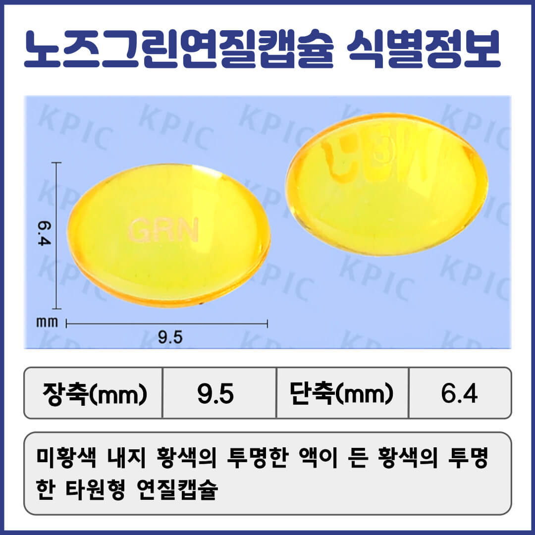 노즈그린연질캡슐 식별정보